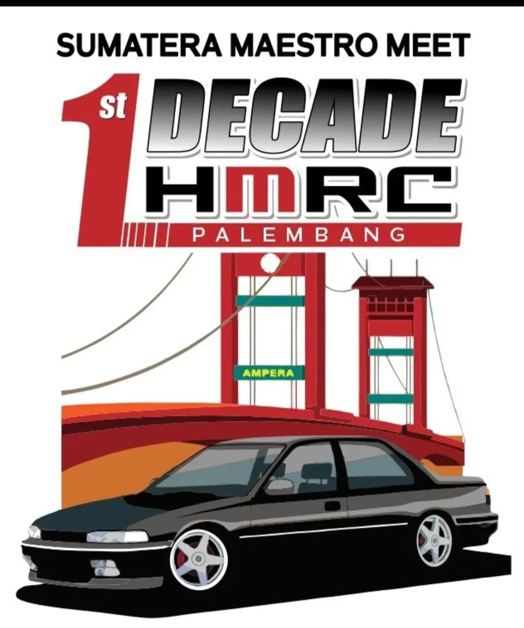 Anniversary 1 Dekade HMRC Chapter Palembang - HMRC Malang Raya